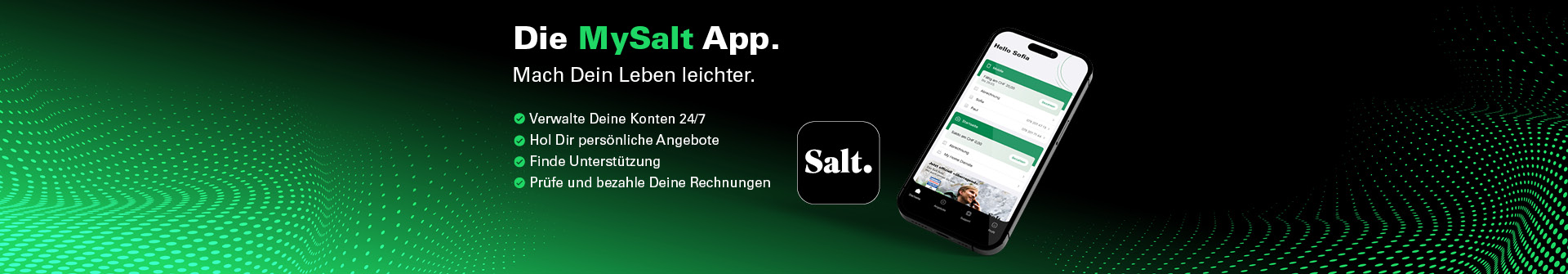 Salt Support für Mobile Services: Hilfe nötig? | Salt