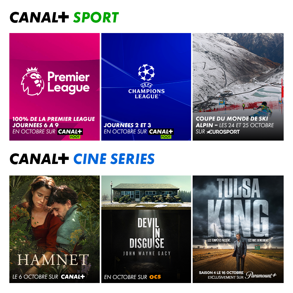 Canal+ Sport et Ciné series